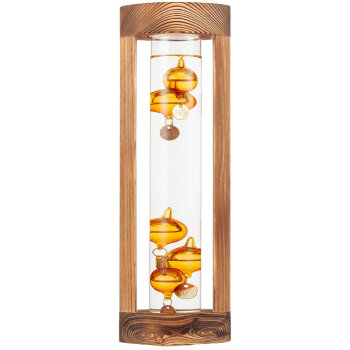 Термометр Галилея в деревянном корпусе