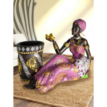 Подставка для украшений "Сидящая африканка"
