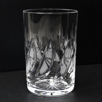 Хрустальный стакан для подстаканника "Дольки" (220 мл, Бахметьевский завод)