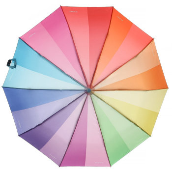 Складной зонт "Радуга" (10 спиц, полуавтомат)
