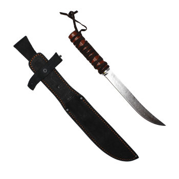 Нож "Путь самурая" из дамасской стали (33 см)