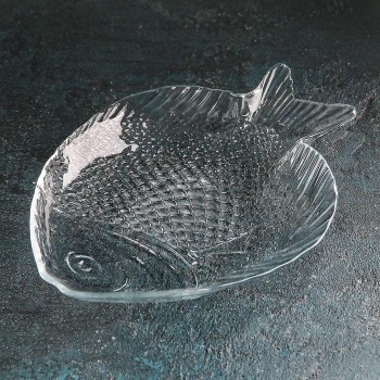 Блюдо "Рыбка" из закалённого стекла (19 х 16 см)