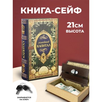 Книга-сейф "Семейный капитал" (21 х 12,5 х 4,7 см)