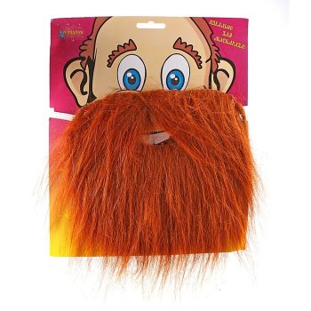 Карнавальная рыжая борода