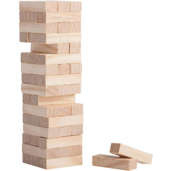 Настольная игра "Деревянная башня" (маленькая, высота 16 см)