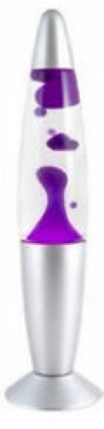 Лава лампа с воском фиолетового цвета (40 см)