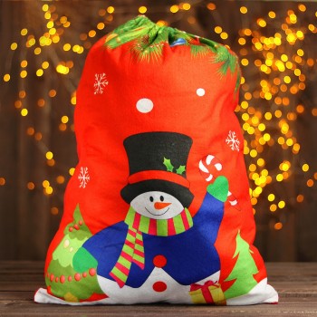Мешок для подарков "Снеговик" (58 х 42 см)
