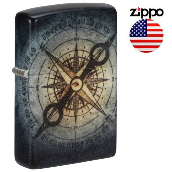 Зажигалка Zippo 48562 Compass Ghost (светится в темноте)