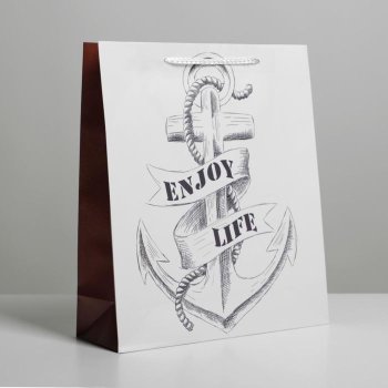 Подарочный пакет "Enjoy Life" (27 х 23 х 8 см)