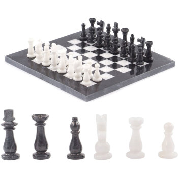 Шахматы из мрамора (26 x 26 x 1 см)