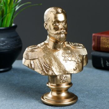 Бюст Николая II из гипса (14 см)
