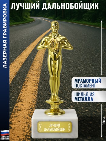 Статуэтка Фигура "Лучший дальнобойщик" (18 см)