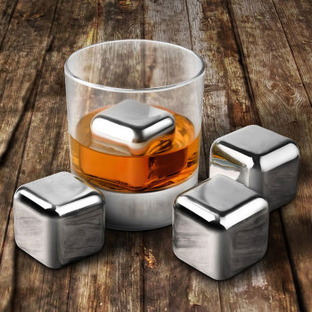 Стальные камни для охлаждения виски "Cooling Cubes" (4 кубика)