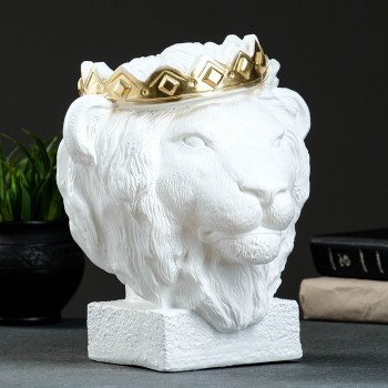 Копилка "Лев в короне" из гипса (26 см)
