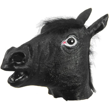Маска коня чёрного цвета
