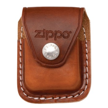 Чехол для зажигалки Zippo коричневого цвета с креплением на ремень