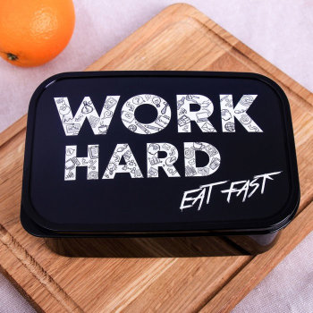 Ланч-бокс "Work Hard, Eat Fast" (1200 мл)