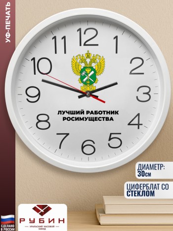 Настенные часы "Лучший работник росимущества"