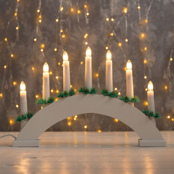 Светильник "Рождественская горка со свечами"