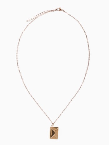 Кулон "Конверт с письмом" на цепочке