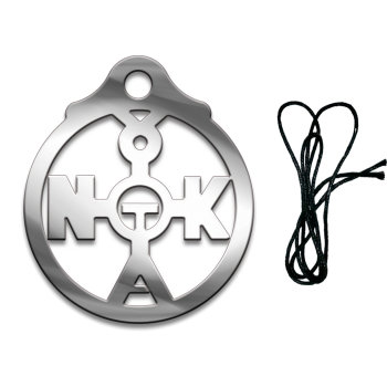 Подвеска "Печать Николая Чудотворца" из стали на шнурке