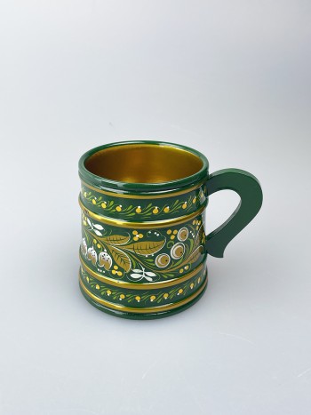 Деревянная кружка "Хохломская. Ландыши" (400 мл)