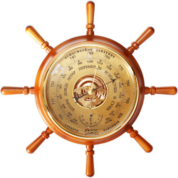 Барометр Утёс Штурвал М с термометром (34 см)