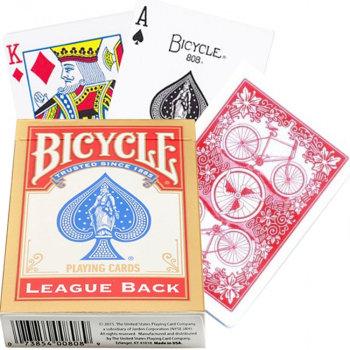 Игральные карты "Bicycle League Back" (USPCC, США, 54 карты)