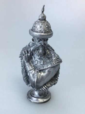 Бюст царя Ивана IV Грозного, олово (12,5 см)
