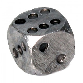 Игральный кубик из олова (1,3 х 1,3 см)