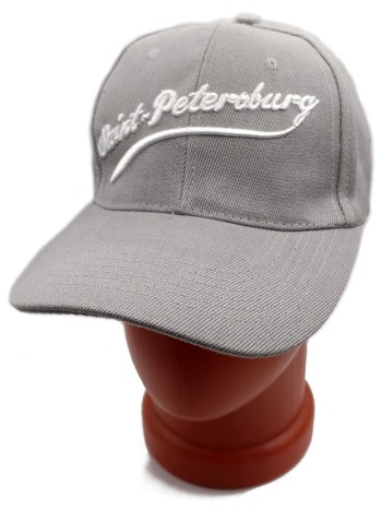 Бейсболка "St. Petersburg", серая