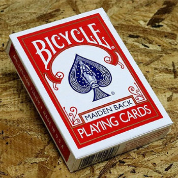 Игральные карты "Bicycle Maiden Back" с красной рубашкой (USPCC, США, 54 карты)
