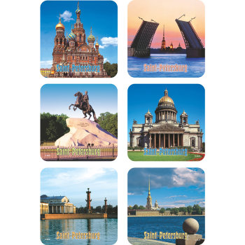 Подставки под горячее "Красота Санкт-Петербурга" (6 штук)
