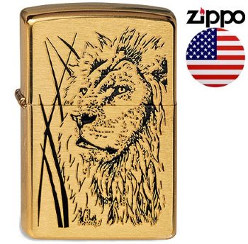 Зажигалка Zippo 204B Гордый лев