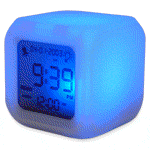 Светящиеся электронные часы-будильник "Кубик-хамелеон"