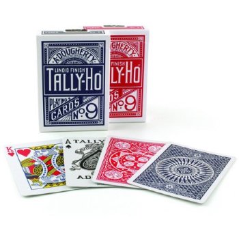 Игральные карты "Tally-Ho №9" Circle back (USPCC, США, 54 штуки)
