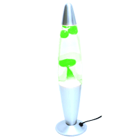 Лава лампа с воском зелёного цвета (40 см)