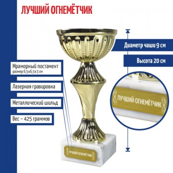 Статуэтка Кубок "Лучший огнемётчик" (20 см)
