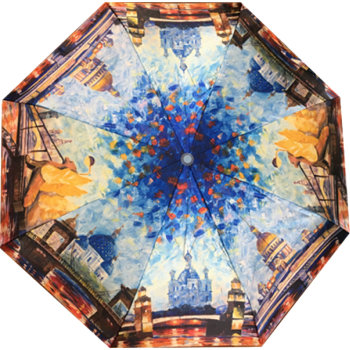 Складной зонт "Осенний Санкт-Петербург" (полуавтомат)