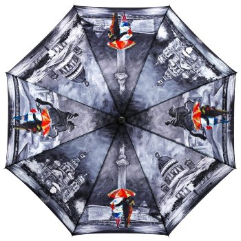 Зонт-трость "Пара под зонтиком в Санкт-Петербурге" (полуавтомат)