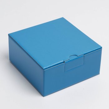 Подарочная коробка "Синий квадрат" (15 х 15 х 7 см)