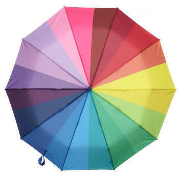 Складной зонт "Радуга" (10 спиц, автомат)