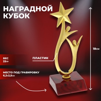 Статуэтка "Через тернии к звездам" (17,5 см)