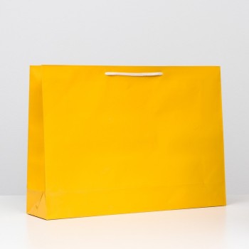 Подарочный пакет золотого цвета (53 х 38 см)