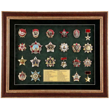 Настенное панно "Ордена СССР" (51 х 43 х 3 см)