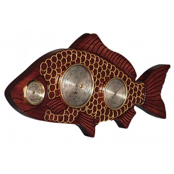 Барометр "Рыба" с термометром и гигрометром (44 см, Балаково)