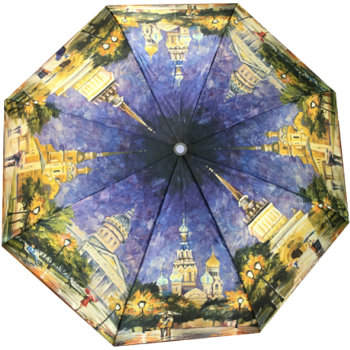 Складной зонт "Вечерний Санкт-Петербург" (полуавтомат)
