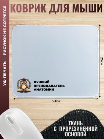 Коврик для мыши "Лучший преподаватель анатомии"
