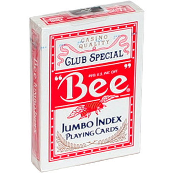 Игральные карты "Bee 77 Club Special Jumbo Index" (USPCC, США, 54 карты)