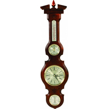 Настенная метеостанция М-95 с часами (68 см, Россия) (барометр, гигрометр, термометр, часы)